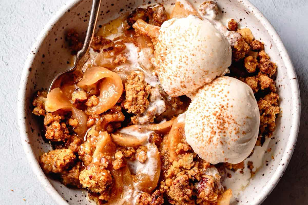 Crumble pudding